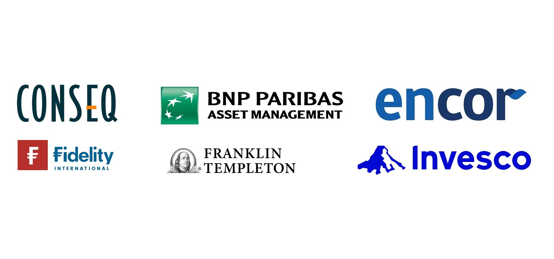 Loga společností poskytující podílové fondy.